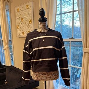 Lululemon Black & White Striped Sweater